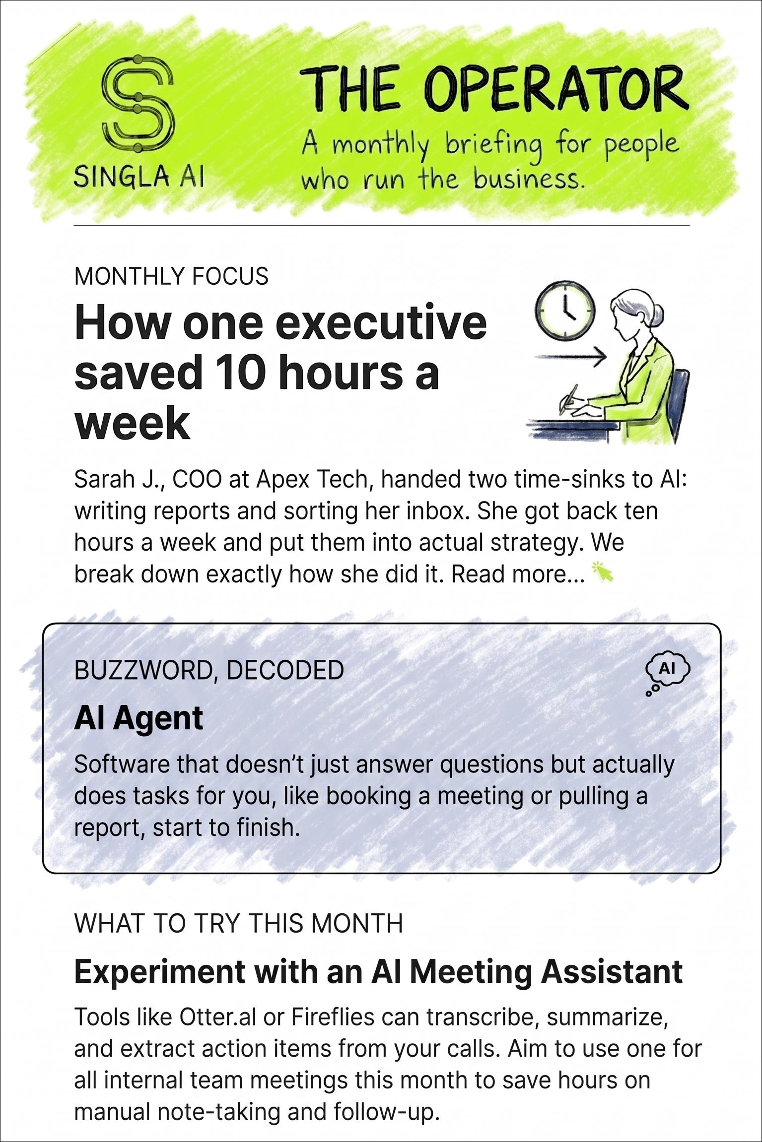 The Operator newsletter preview